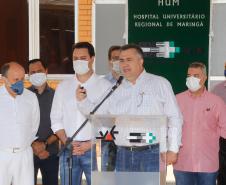 24/04/2020 Governador Carlos Massa Ratinho Junior, entrega leitos do Hospital Universitario de MaringaFoto Gilson Abreu
