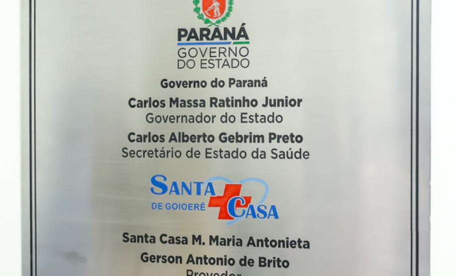 Governo entrega 10 leitos de UTI para a Santa Casa de Goioerê