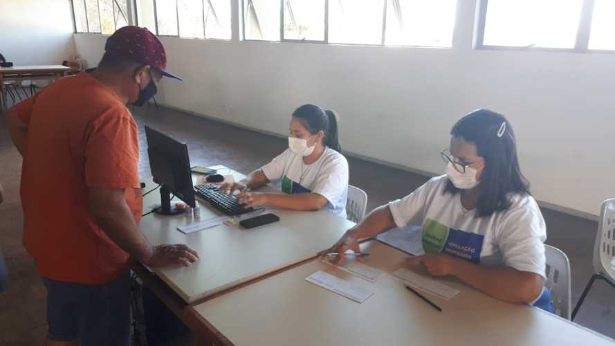 Vacinação contra a Covid-19 em Goioerê.