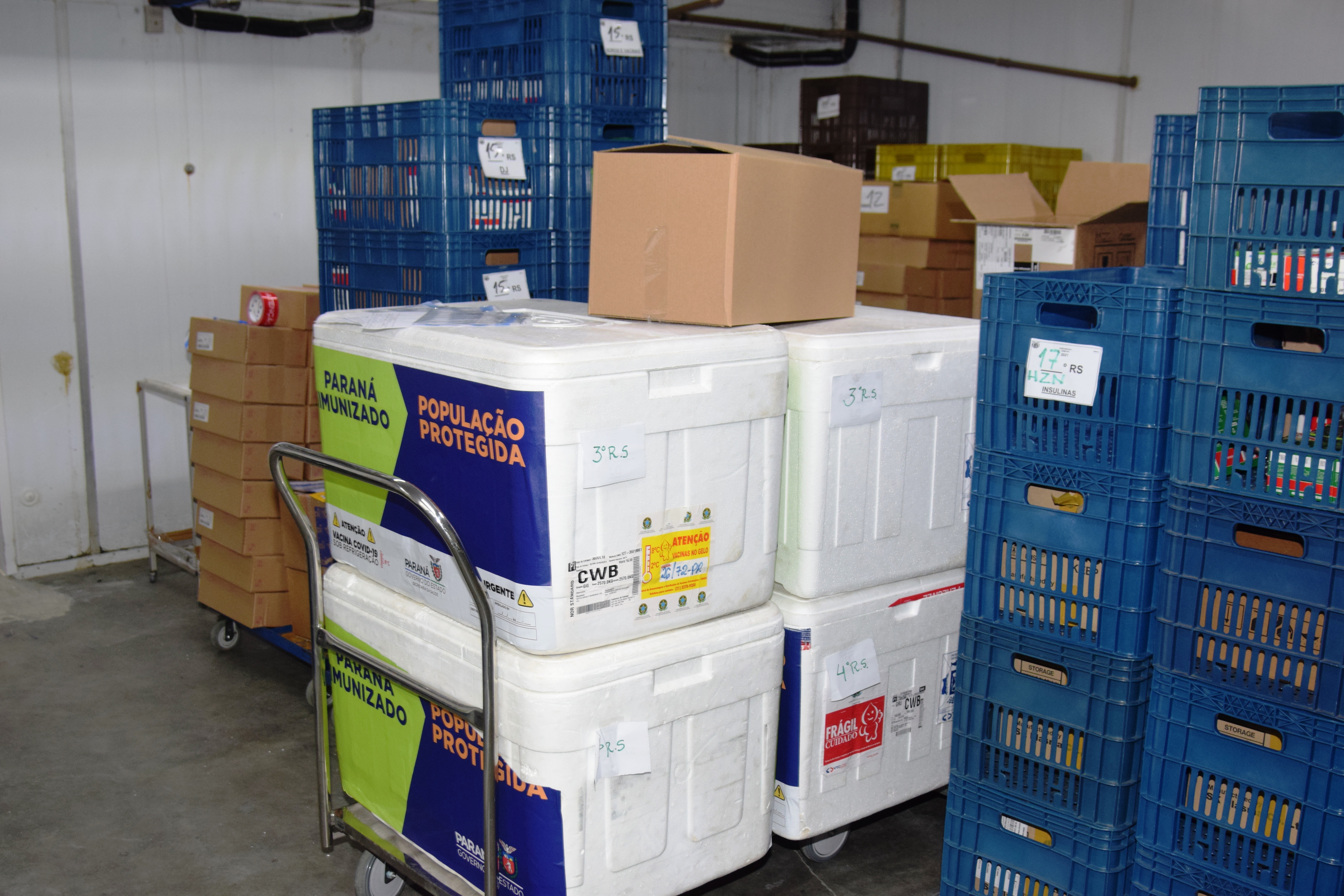 Estado distribui mais 205 mil vacinas contra a Covid-19; veja divisão por regional