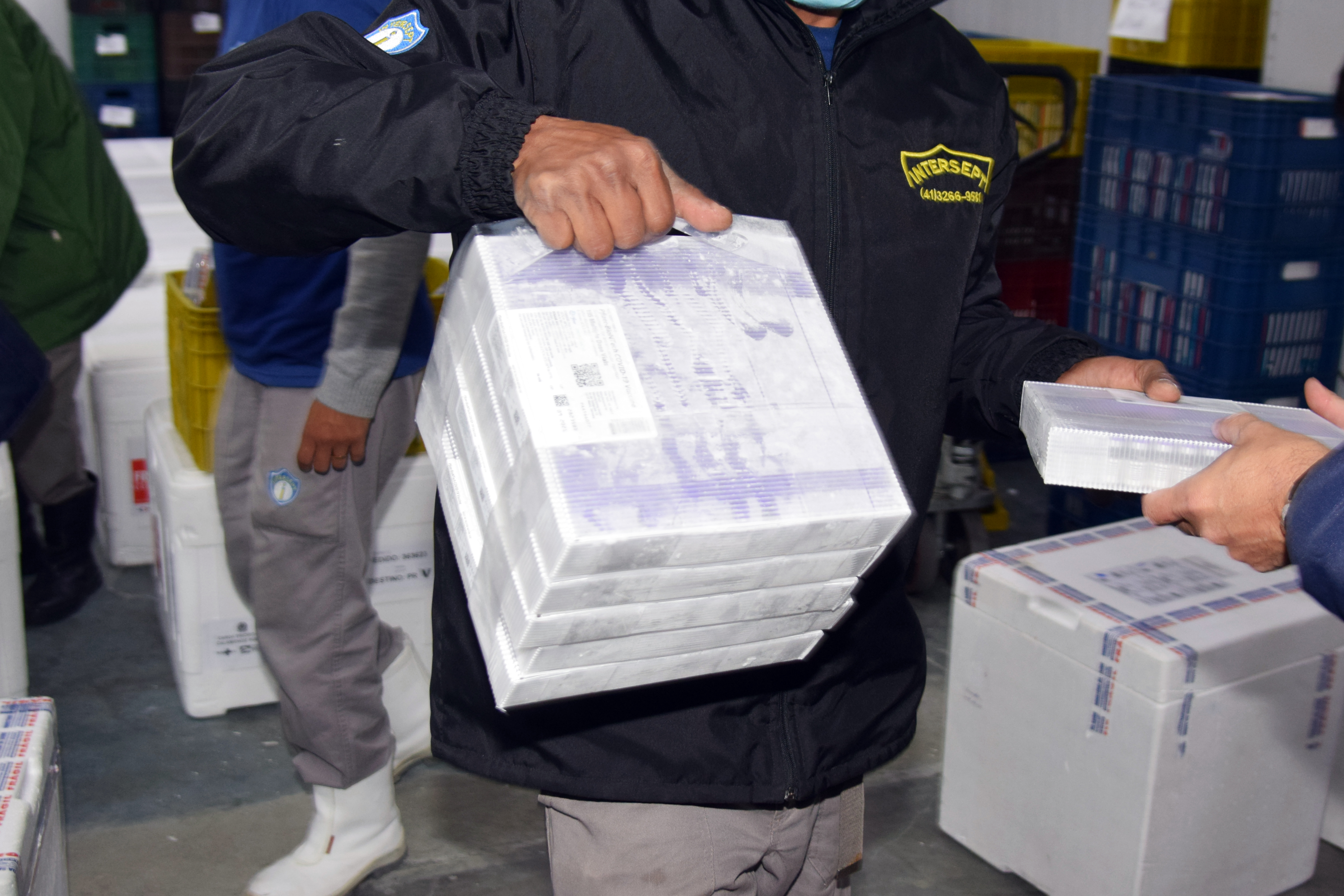 325.660 doses chegam ao Paraná e permitem avançar na imunização do público com mais de 18 anos