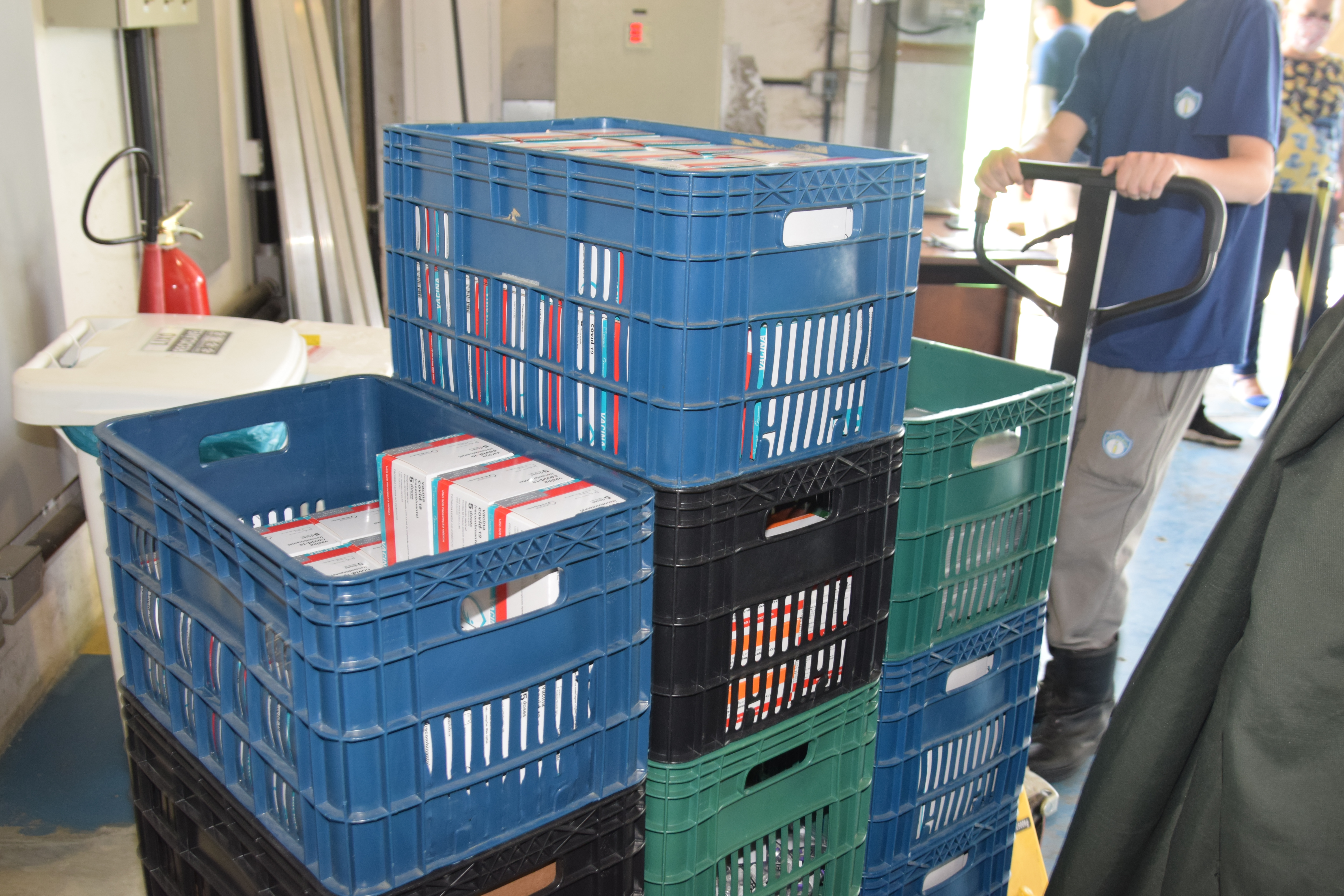 Estado distribui 445.388 vacinas contra a Covid-19 e 49.750 medicamentos para intubação; veja divisão