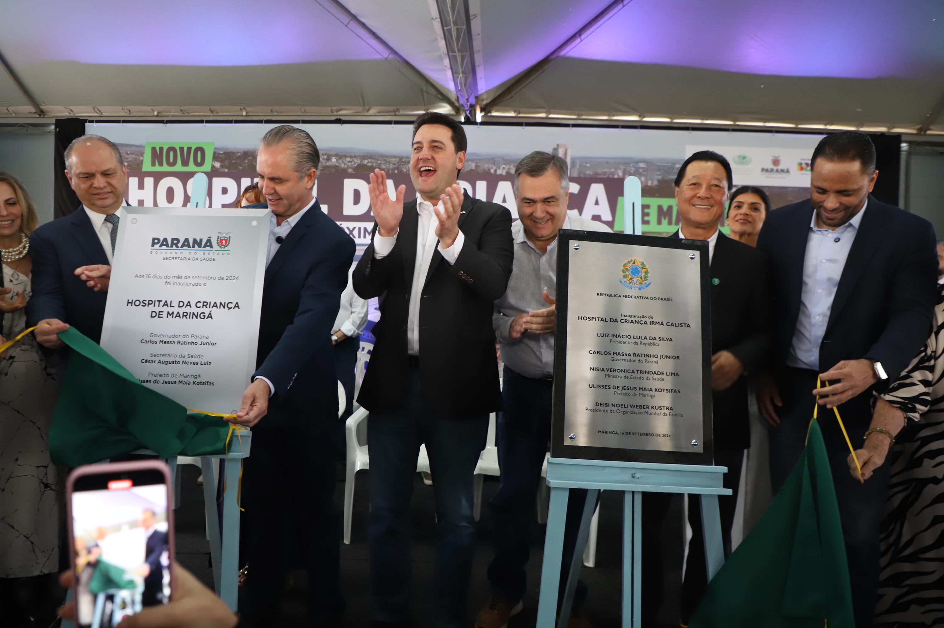 Megaestrutura: governador inaugura Hospital da Criança de Maringá