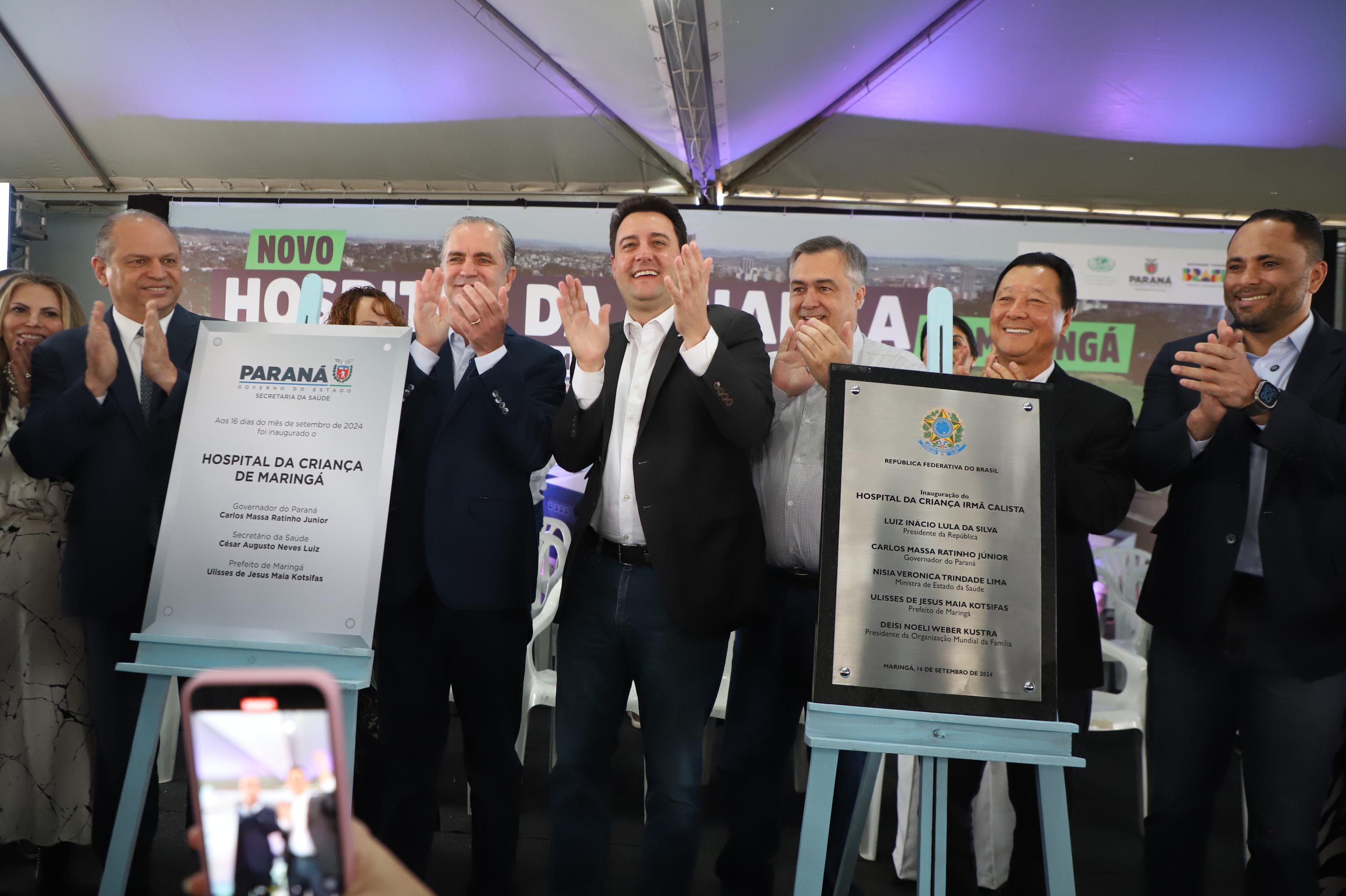 Megaestrutura: governador inaugura Hospital da Criança de Maringá