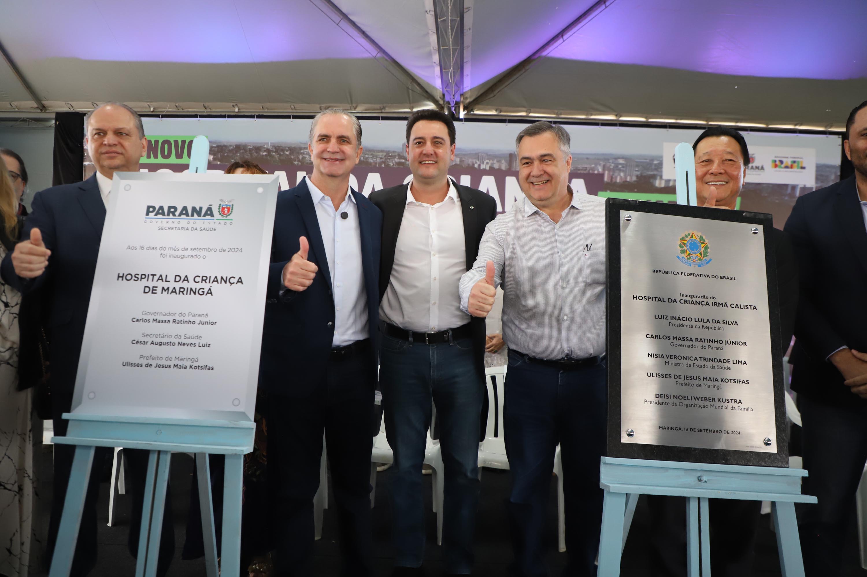 Megaestrutura: governador inaugura Hospital da Criança de Maringá