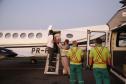 Paraná recebe anestésicos e relaxantes musculares do Hospital Unimed, do Rio de Janeiro. Uma aeronave do governo foi buscar. Estado também já está habilitado no processo de compra pelo Ministério da Saúde