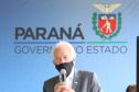 O vice-governador Darci Piana e o secretário de Estado da Saúde Beto Preto assinam o repasse de recursos ao Hospital da Criança para conclusão das obras