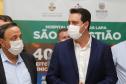 O governador Carlos Massa Ratinho Junior visita nesta quarta-feira (14) o Hospital Regional São Sebastião, na Lapa. A Secretaria de Estado da Saúde disponibiliza seis leitos de UTI no hospital. A unidade já conta com 40 leitos de enfermaria na estratégia de combate à Covid-19.