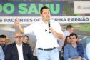 Governador Carlos Massa Ratinho Junior inaugura a nova sede do SAMU, em Londrina.