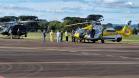 Com apoio aéreo, Estado leva milhares de insumos hospitalares para região de Rio Bonito do Iguaçu