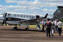 Com apoio aéreo, Estado leva milhares de insumos hospitalares para região de Rio Bonito do Iguaçu