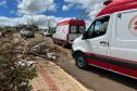 Agilidade do Samu e apoio de 50 socorristas foram fundamentais para os atendimentos das vítimas do tornado