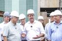 Ratinho Junior vistoria obras do novo Hospital Geral de Colombo, na Grande Curitiba