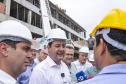 Ratinho Junior vistoria obras do novo Hospital Geral de Colombo, na Grande Curitiba