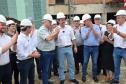 Ratinho Junior vistoria obras do novo Hospital Geral de Colombo, na Grande Curitiba