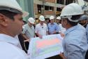 Ratinho Junior vistoria obras do novo Hospital Geral de Colombo, na Grande Curitiba