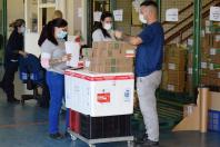 Saúde inicia distribuição de mais 258,6 mil vacinas contra a Covid-19 e quase 36 mil medicamentos de intubação