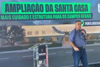 Estado libera R$ 33 milhões para nova UTI e modernização da Oncologia da Santa Casa de Ponta Grossa