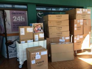 O hospital recebeu oito monitores e oito ventiladores que possibilitaram esta ampliação. O valor do investimento é de mais de R$ 476 mil. 