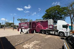 Carreta Saúde da Mulher chega a Imbaú para atender seis municípios dos Campos Gerais
