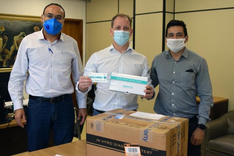 Sesa recebe testes rápidos de empresa em parceria com o Tecpar