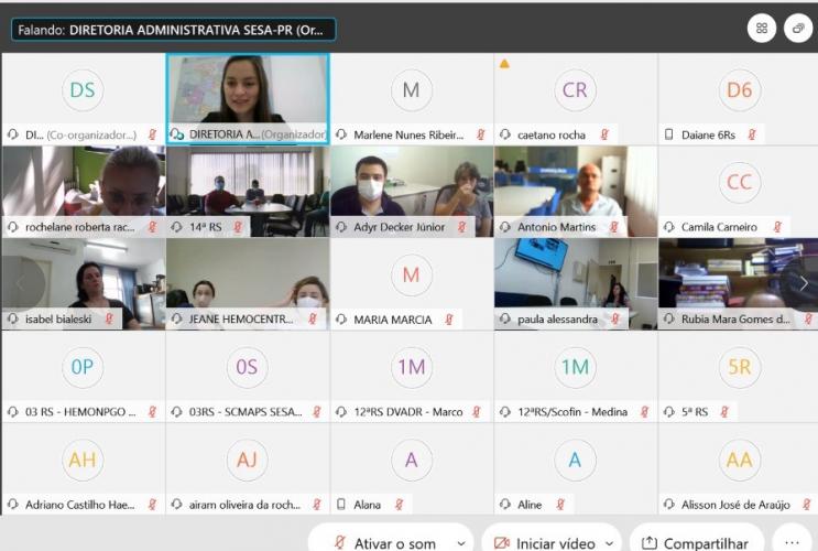 Sesa promove treinamento online para alinhamento de processos administrativos de aquisição