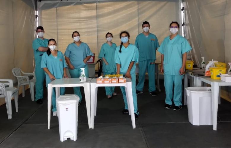 Sesa instala segundo posto de coleta para exame Covid-19 em sistema drive-thru