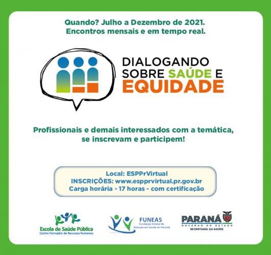 Sesa promoverá curso sobre Saúde e Equidade