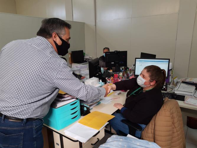 Secretário visita nova sede da Regional de Saúde de Telêmaco Borba