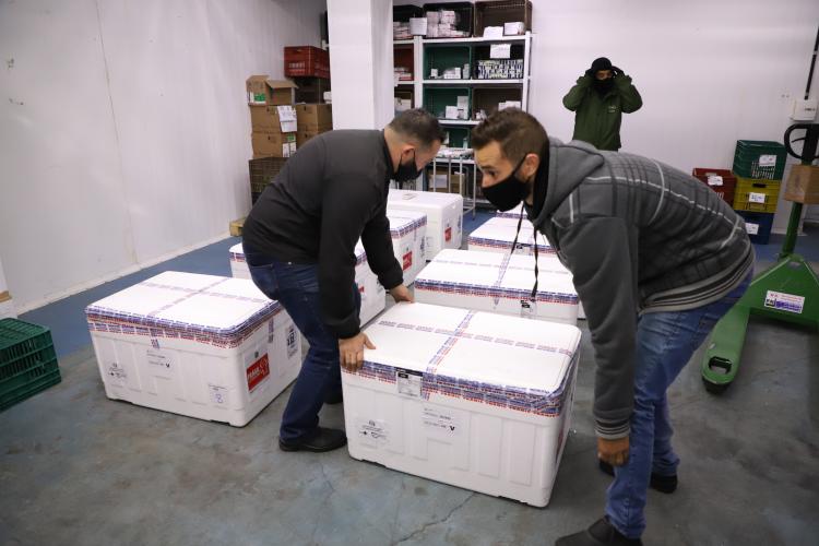 Paraná recebe mais 136,5 mil doses da AstraZeneca, última parte do lote da semana