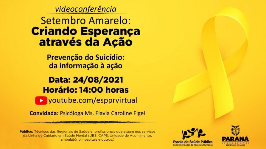 Videoconferência faz alerta sobre a importância da informação no combate ao suicídio