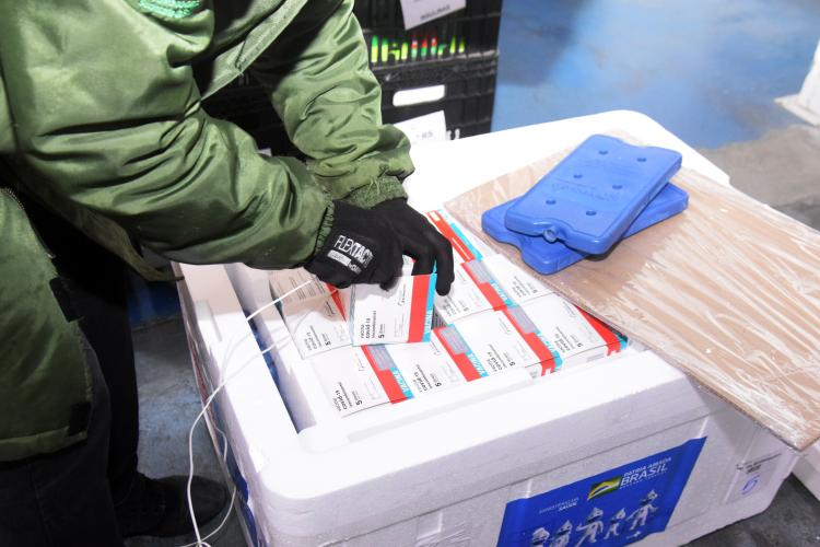 Paraná recebe 137,2 mil vacinas contra a Covid-19 para segunda dose; 176,6 mil para dose reforço chegam no sábado