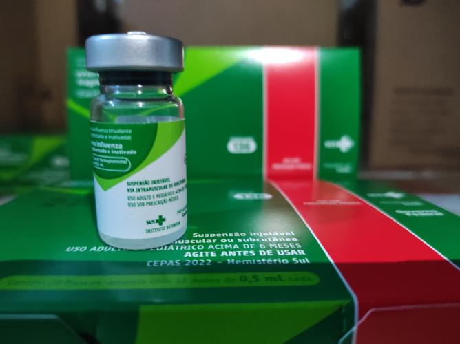 Mais 619 mil doses da vacina contra a gripe chegam ao Paraná