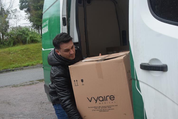 Sesa envia equipamentos à Santa Casa de Prudentópolis para reforçar estrutura de leitos