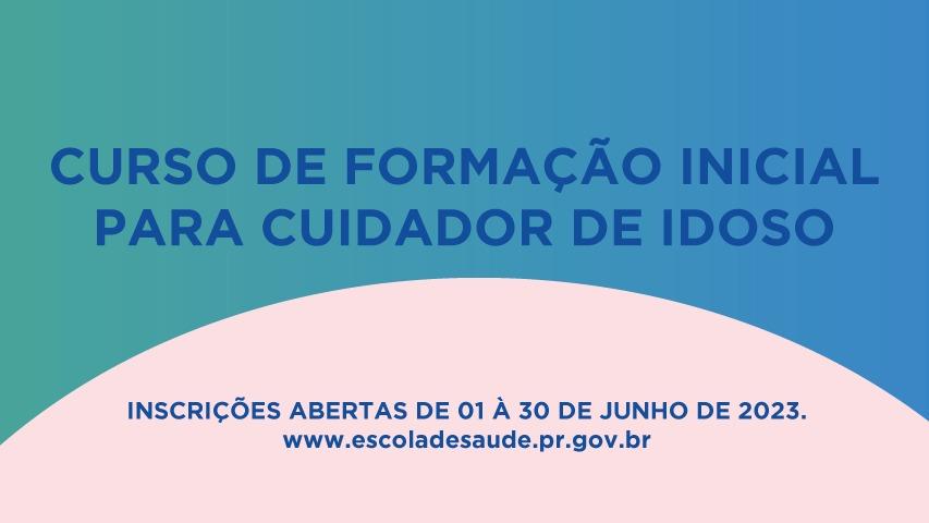 Escola da Saúde promove curso de capacitação de cuidador de idosos; inscrições seguem até final do mês