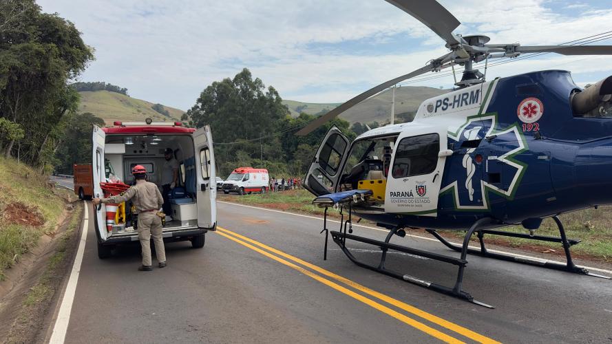 Profissionais do serviço aeromédico do Paraná fazem reunião técnica em Curitiba