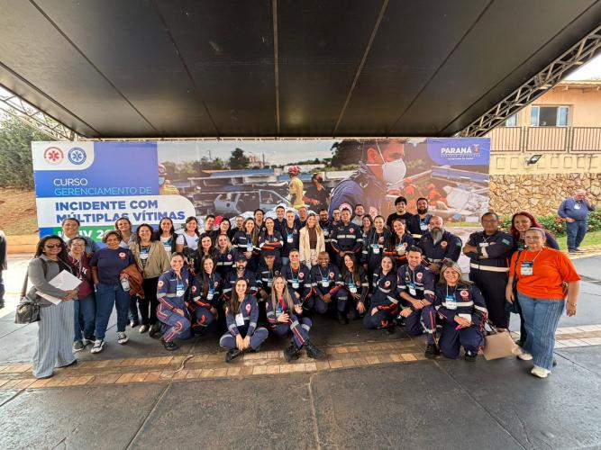 Capacitação reforça resposta a incidentes com múltiplas vítimas na regional de Londrina