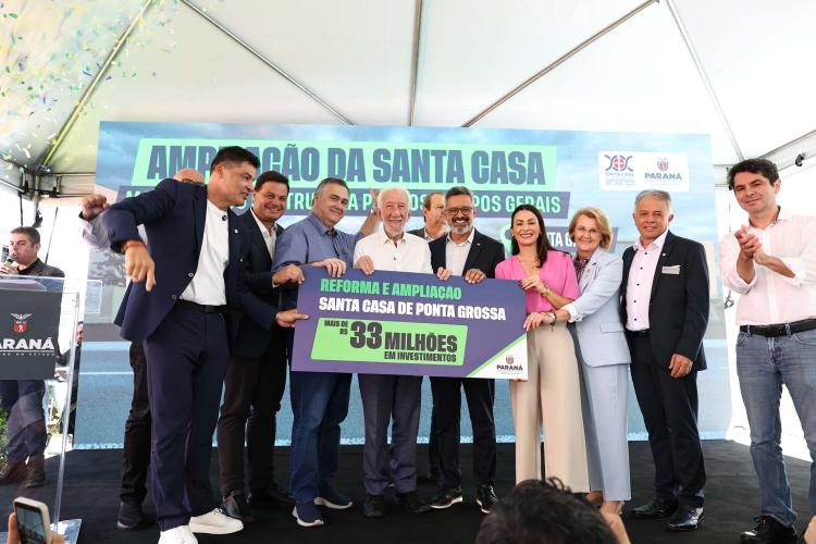 Estado libera R$ 33 milhões para nova UTI e modernização da Oncologia da Santa Casa de Ponta Grossa