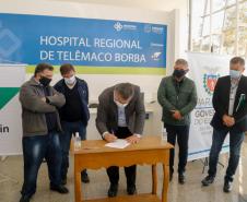 Secretário vistoria finalização da obra do Hospital Regional de Telêmaco Borba