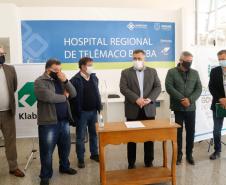 Secretário vistoria finalização da obra do Hospital Regional de Telêmaco Borba