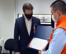 Secretário é homenageado pela Defesa Civil do Paraná