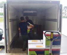 Agilidade das equipes da Saúde garante entrega a todos os municípios do Paraná