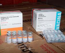 Paraná recebeu neste sábado mais 240,4 mil doses da vacina contra a Covid-19