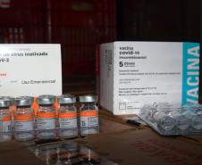 Paraná recebeu neste sábado mais 240,4 mil doses da vacina contra a Covid-19