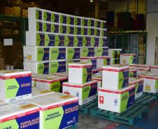 Paraná distribui 369,6 mil novas doses e começa a vacinar idosos acima de 70 anos