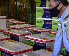 Paraná distribui 369,6 mil novas doses e começa a vacinar idosos acima de 70 anos