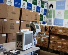 Saúde recebe equipamentos que podem viabilizar até 70 novos leitos de UTI no Paraná
