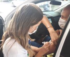 Vacinação contra a Covid-19 em Goioerê.