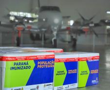 368 mil doses de vacinas contra a Covid-19 chegam ao Paraná nesta quinta