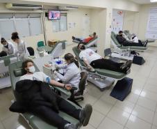 Com estoque 40% abaixo do ideal, Hemepar faz apelo à população para doar sangue.